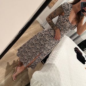 Topshop Cheetah Dress